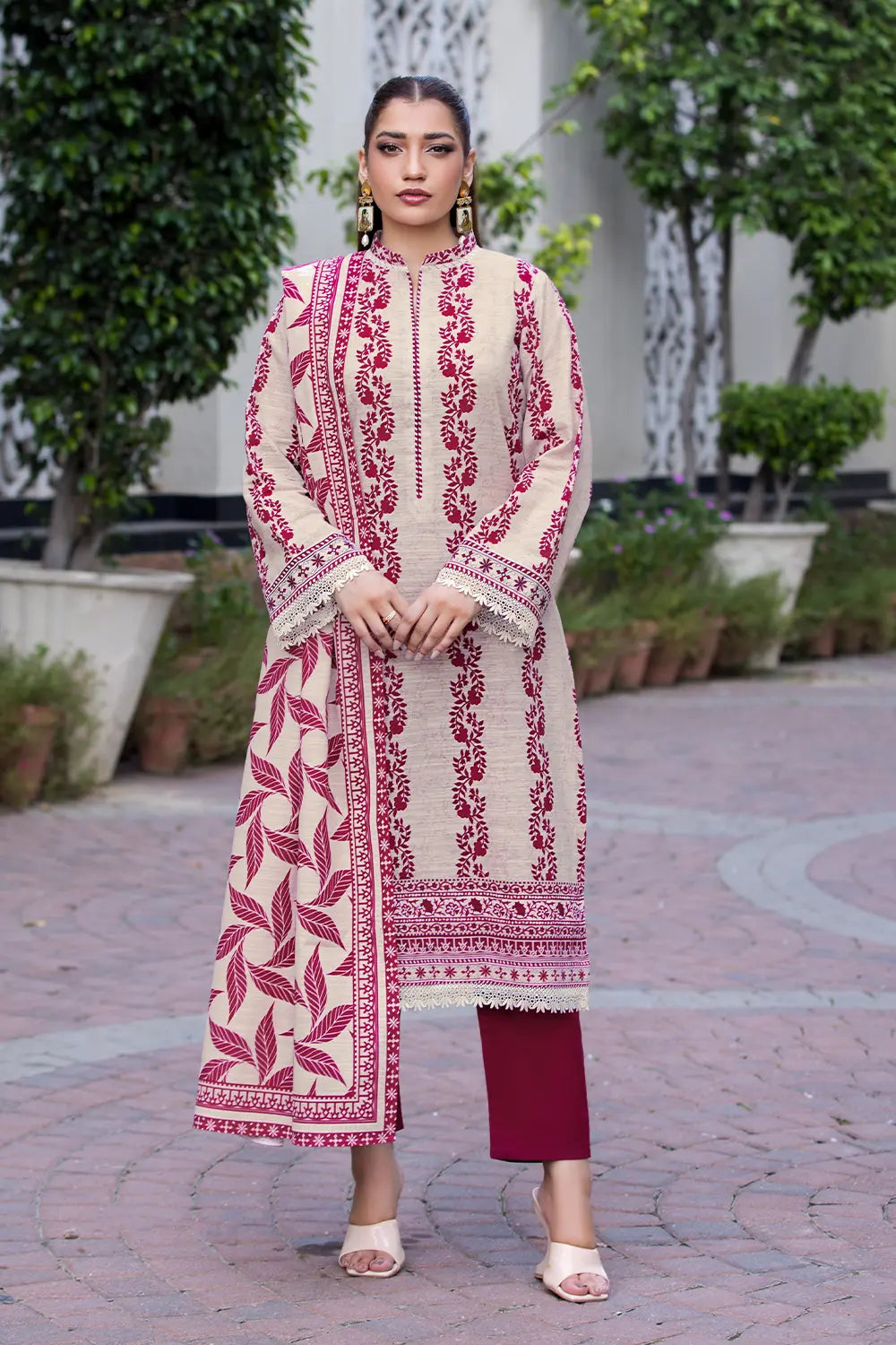 Khaddar stitched suits online