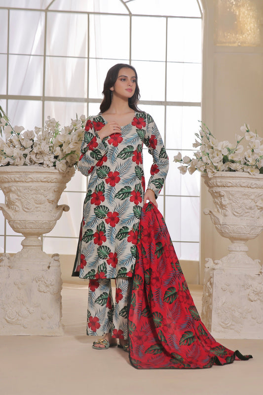 DIGITAL PRINTED KHADDAR 3PC-ZN306