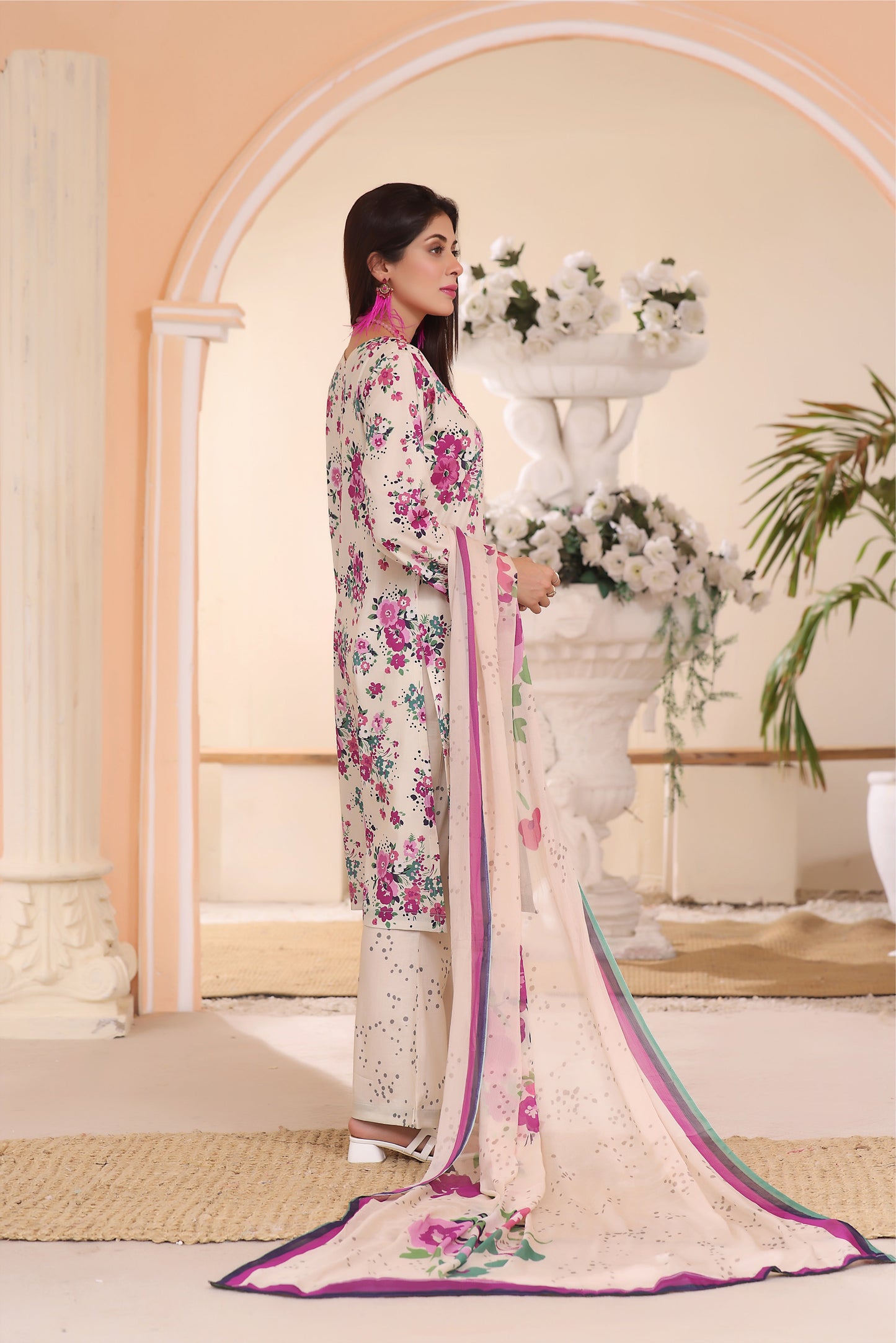 DIGITAL PRINTED LAWN 3PC-ZN225