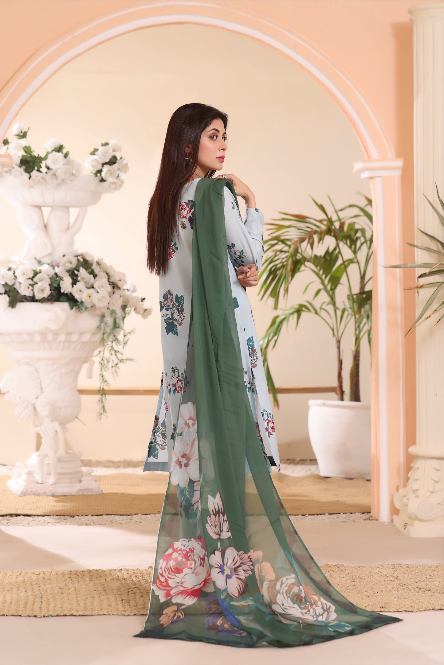 DIGITAL PRINTED LAWN 3PC-ZN227