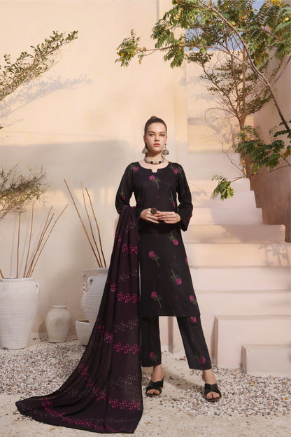 DIGITAL PRINTED KHADDAR 3PC-ZN284