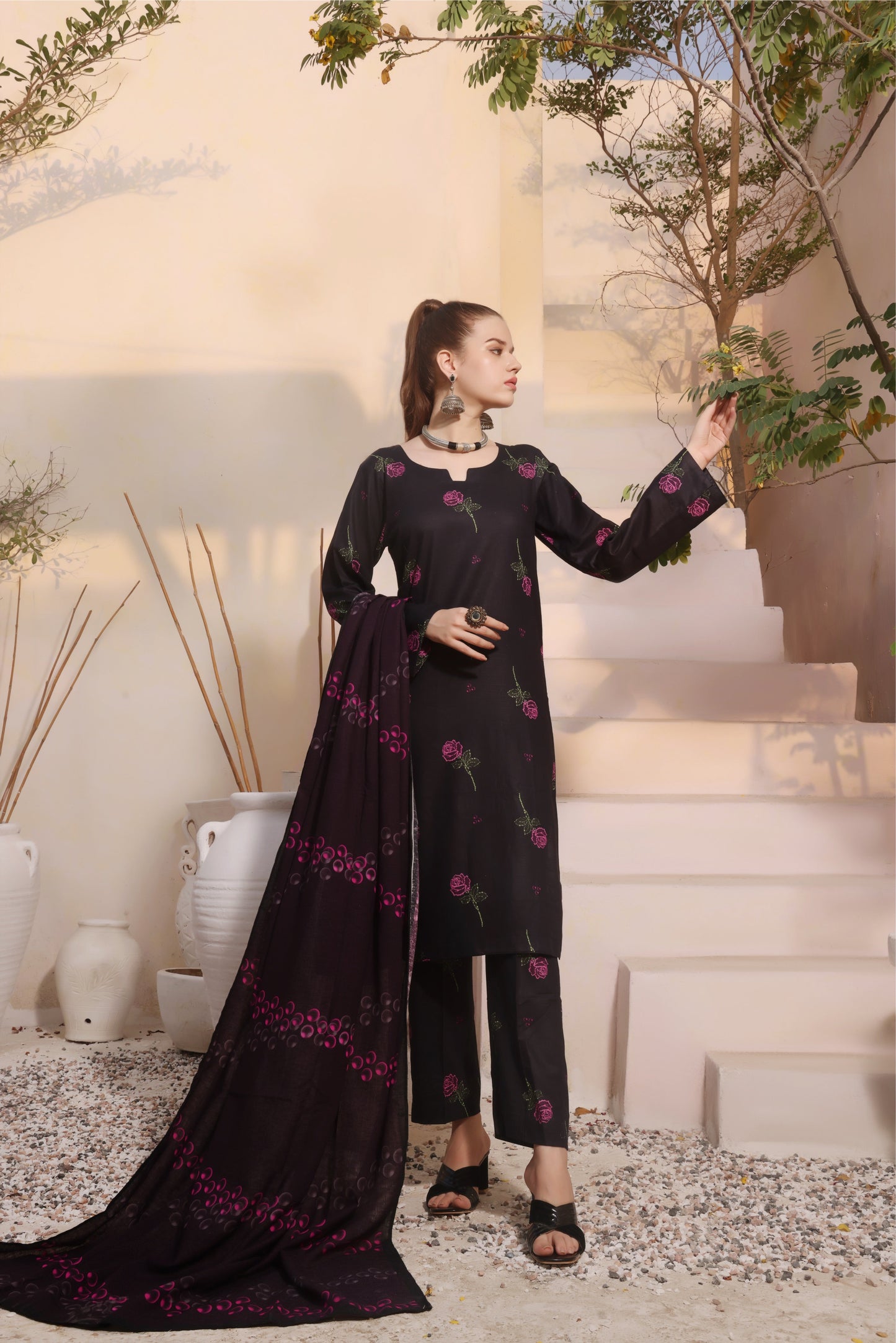 DIGITAL PRINTED KHADDAR 3PC-ZN284