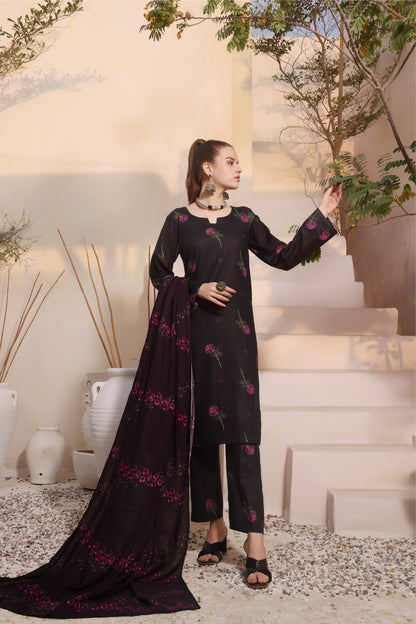 DIGITAL PRINTED KHADDAR 3PC-ZN284