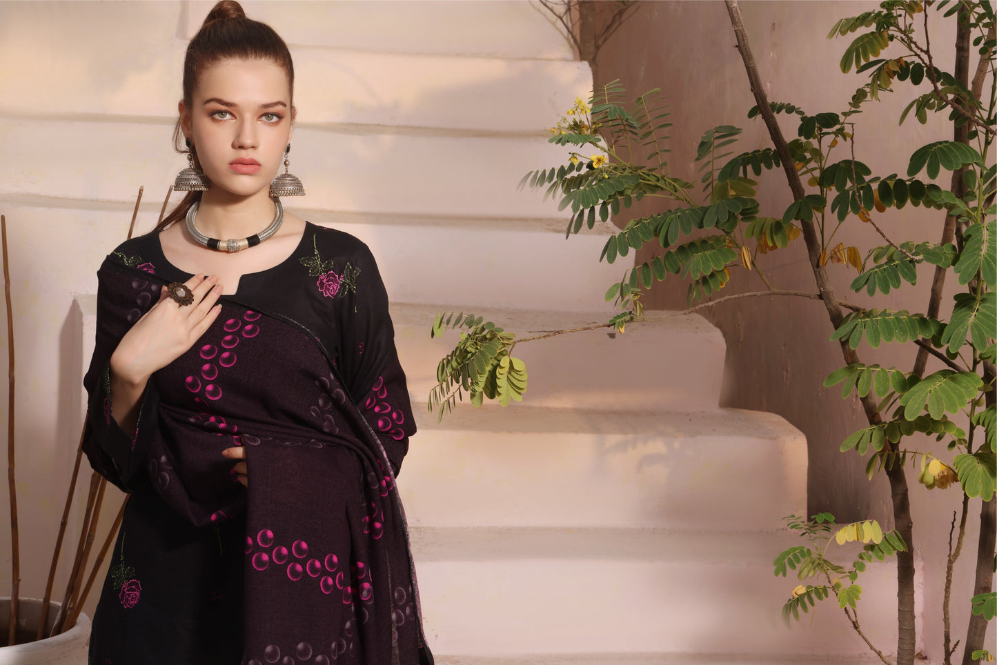 DIGITAL PRINTED KHADDAR 3PC-ZN284