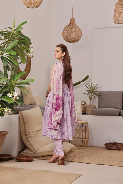 DIGITAL PRINTED LAWN 3PC-ZN408