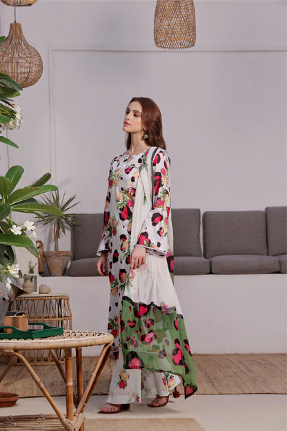 DIGITAL PRINTED LAWN 3PC-ZN414