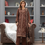 WINTER  MARINA EMBROIDED RESHAM WOOL SHAWL