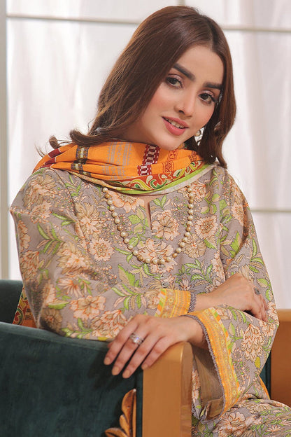 3PC UNSTITCHED KHADDAR SUIT- ZN2354