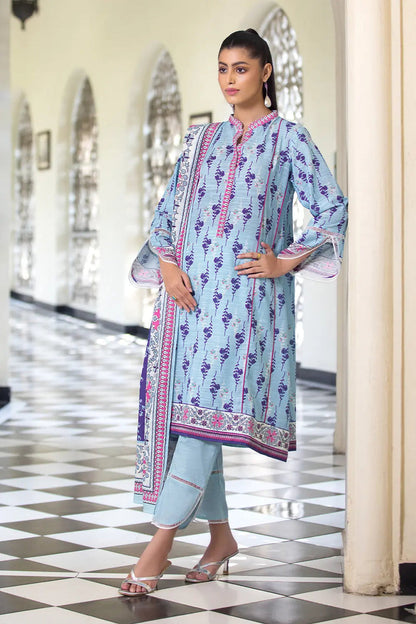 3PC UNSTITCHED KHADDAR SUIT- ZN2869