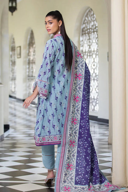 3PC UNSTITCHED KHADDAR SUIT- ZN2869