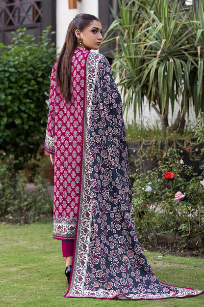 3PC UNSTITCHED KHADDAR SUIT- ZN2894