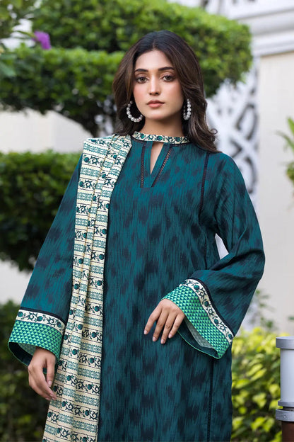 3PC UNSTITCHED KHADDAR SUIT- ZN2897