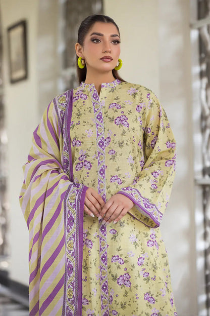 3PC UNSTITCHED KHADDAR SUIT- ZN2898