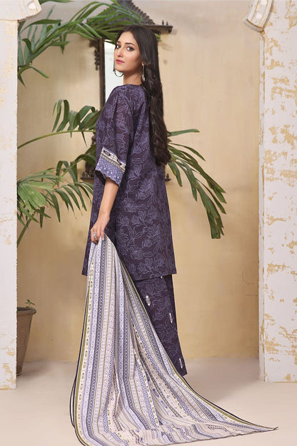 3PC UNSTITCHED KHADDAR SUIT- ZN2265