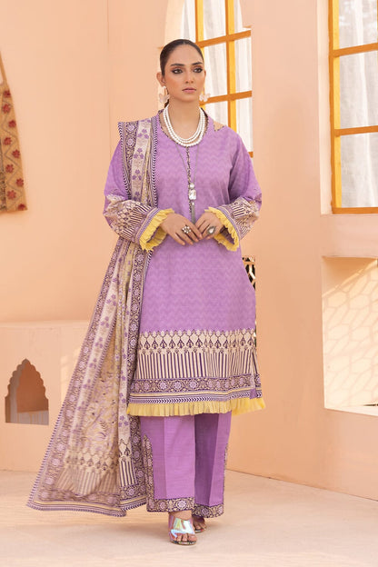 3PC UNSTITCHED KHADDAR SUIT- ZN2333