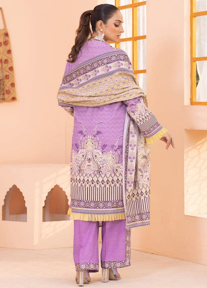 3PC UNSTITCHED KHADDAR SUIT- ZN2333