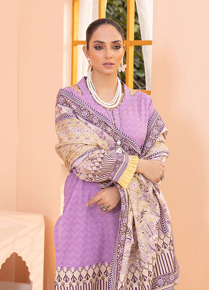 3PC UNSTITCHED KHADDAR SUIT- ZN2333