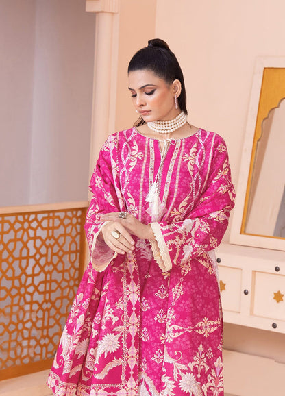 3PC UNSTITCHED KHADDAR SUIT- ZN2340