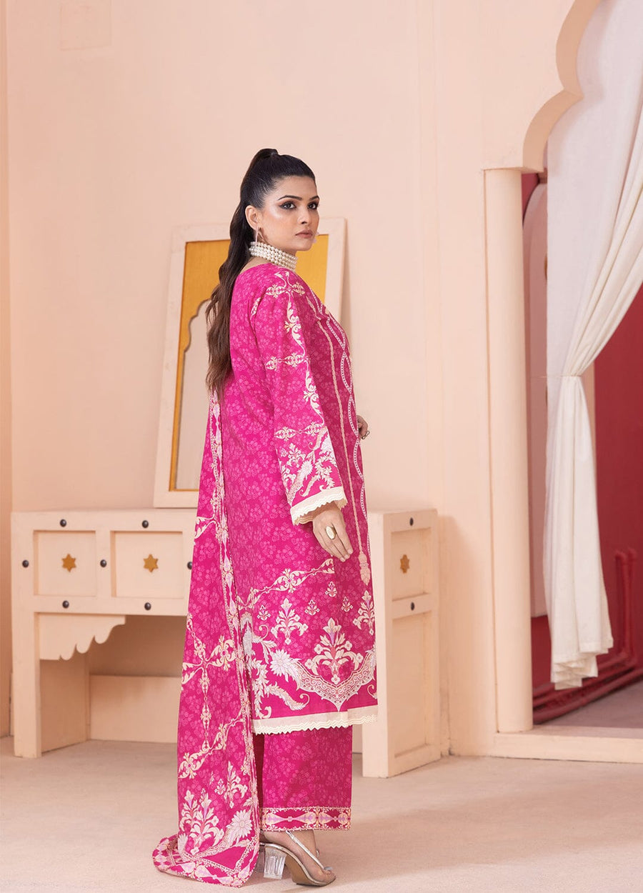 3PC UNSTITCHED KHADDAR SUIT- ZN2340