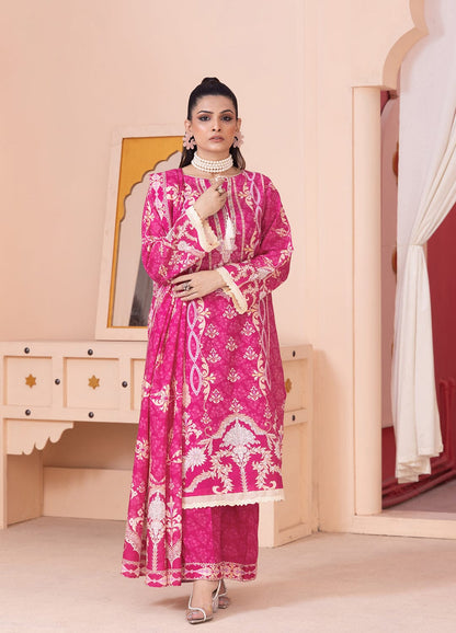 3PC UNSTITCHED KHADDAR SUIT- ZN2340