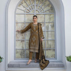 WINTER MARINA EMBROIDERED RESHAM WOOL SHAWL