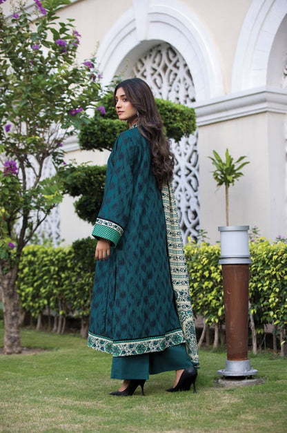 3PC UNSTITCHED KHADDAR SUIT- ZN2897