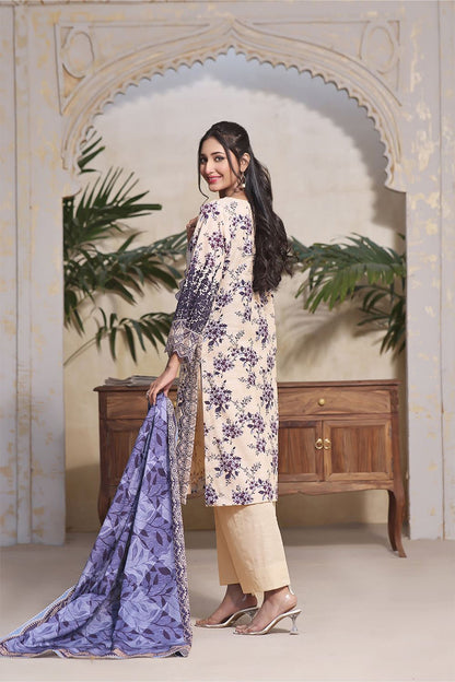 3PC UNSTITCHED KHADDAR SUIT- ZN2359